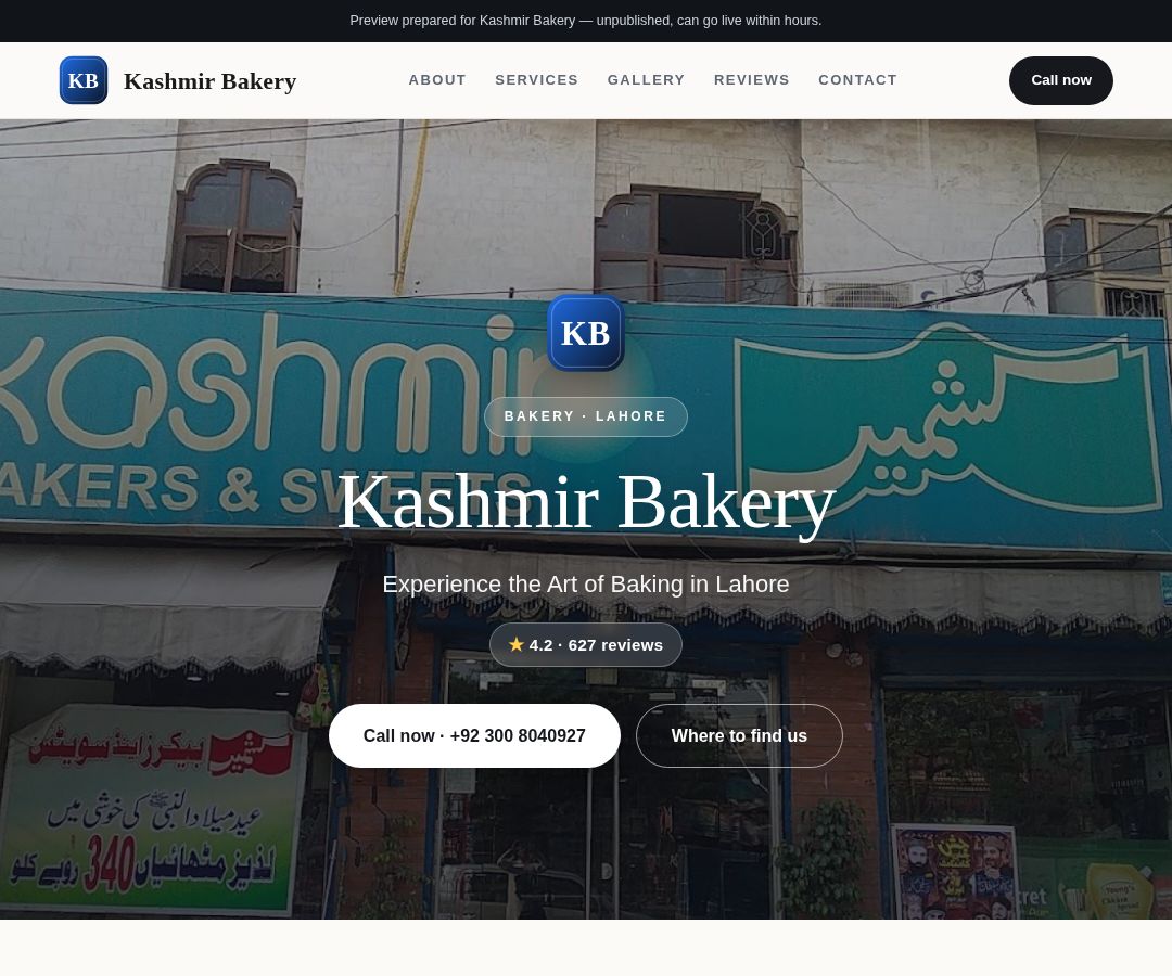 Kashmir Bakery