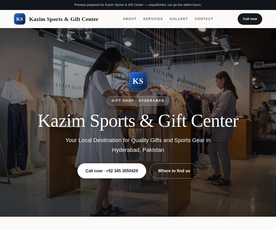 Kazim Sports & Gift Center