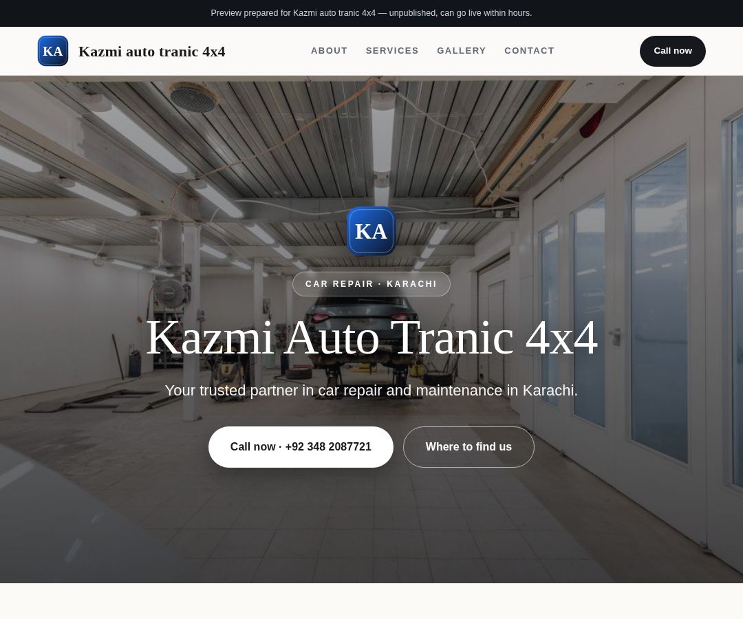 Kazmi auto tranic 4x4