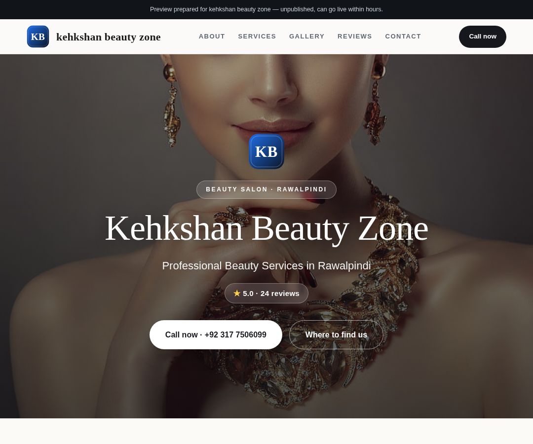 kehkshan beauty zone