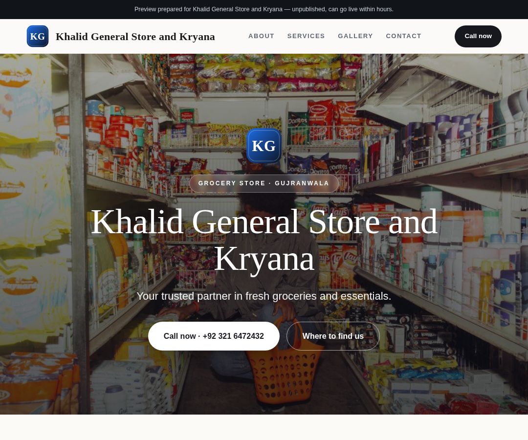 Khalid General Store and Kryana