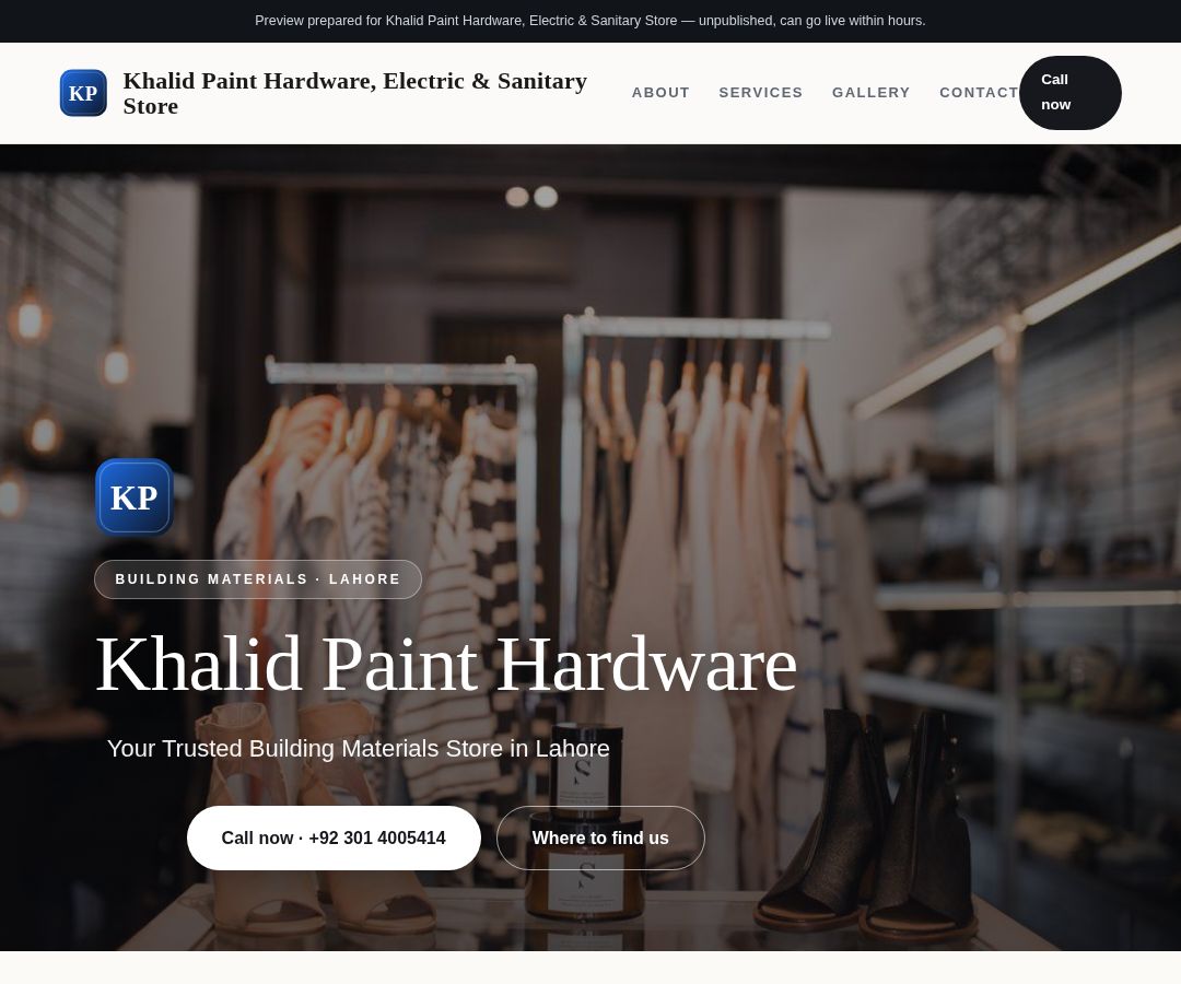 Khalid Paint Hardware, Electric & Sanitary Store