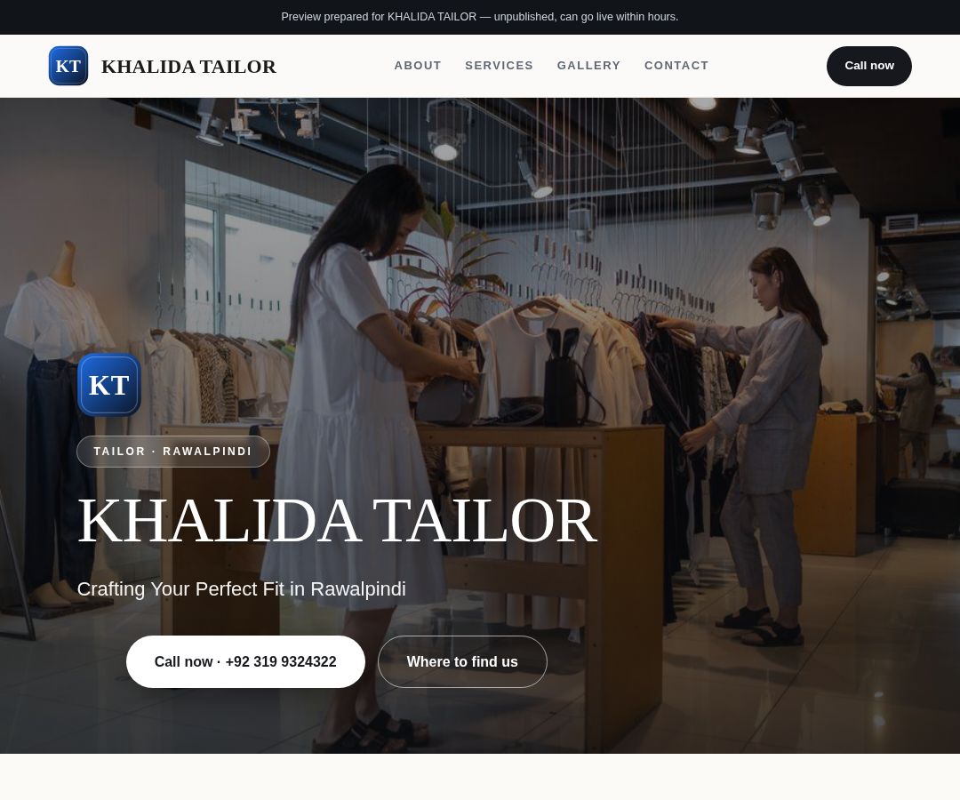 KHALIDA TAILOR