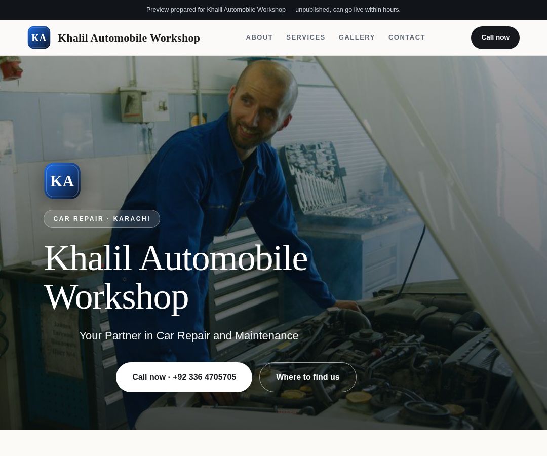 Khalil Automobile Workshop