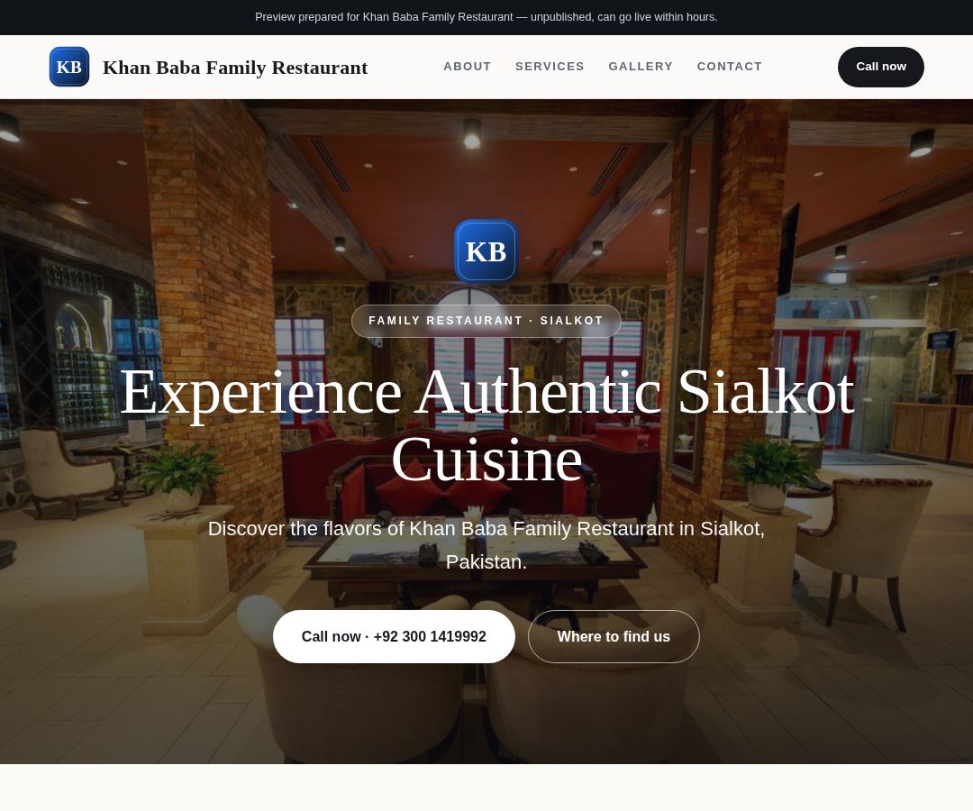 Khan Baba Family Restaurant