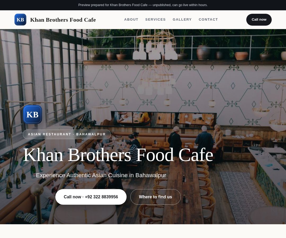 Khan Brothers Food Cafe