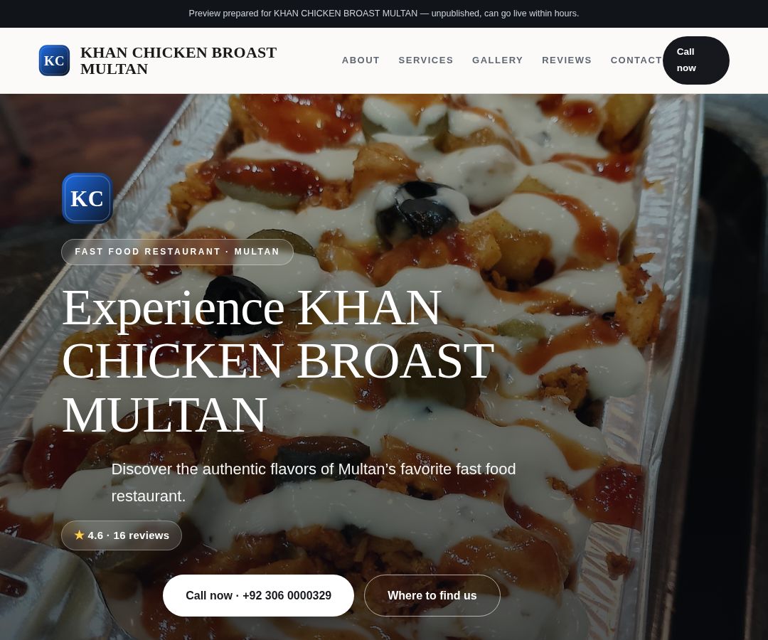 KHAN CHICKEN BROAST MULTAN