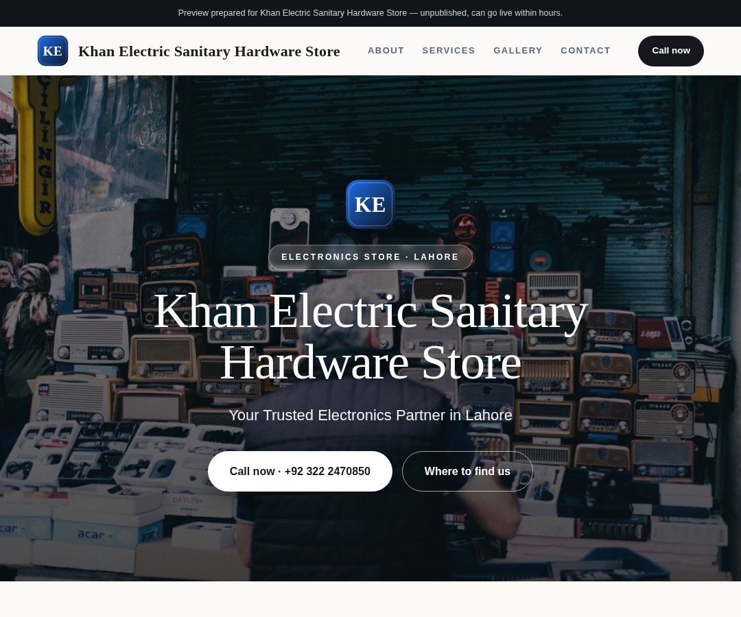 Khan Electric Sanitary Hardware Store