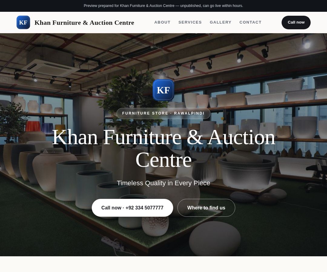 Khan Furniture & Auction Centre