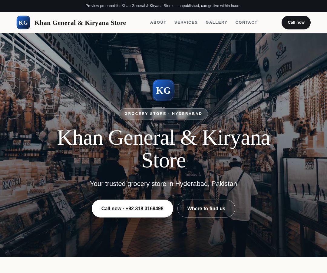 Khan General & Kiryana Store