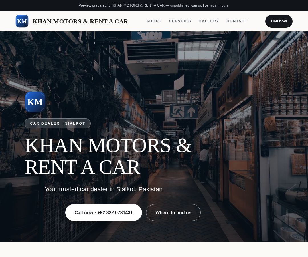 KHAN MOTORS & RENT A CAR