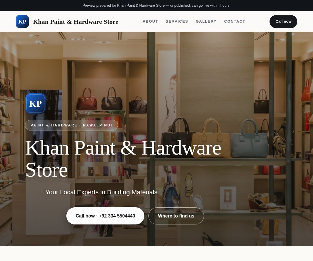 Khan Paint & Hardware Store