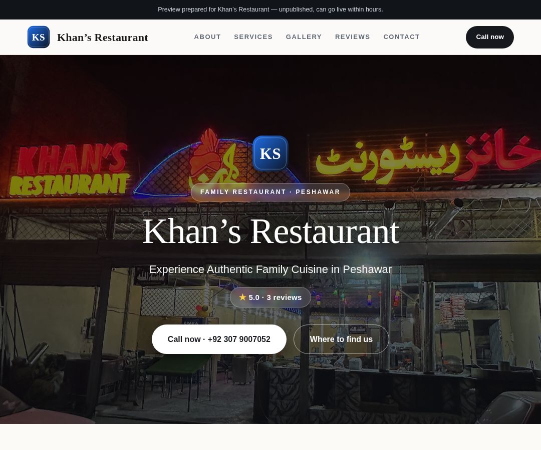 Khan’s Restaurant