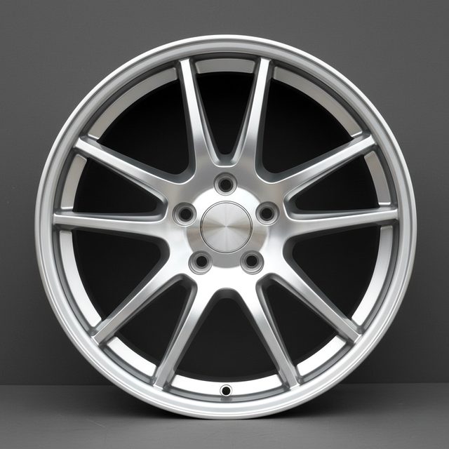 Silver 10-Spoke alloy rim, 15