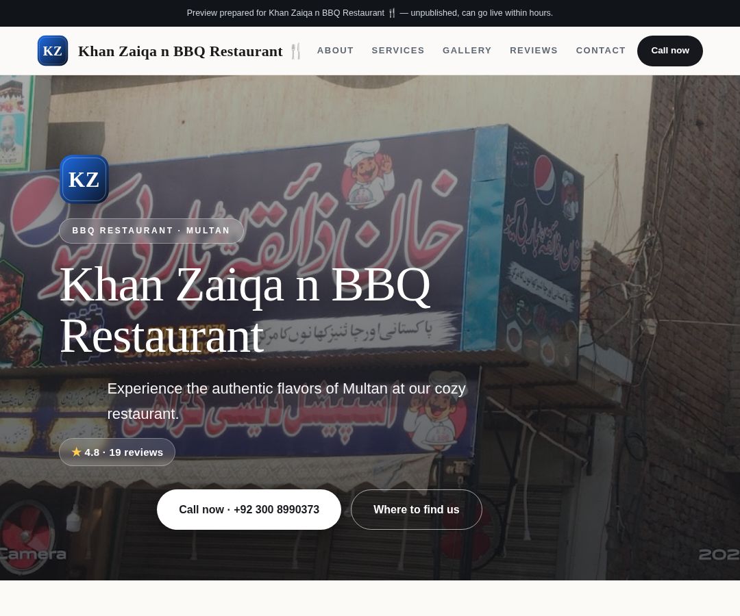 Khan Zaiqa n BBQ Restaurant 🍴