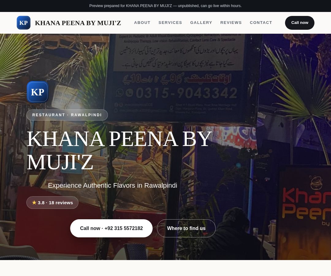 KHANA PEENA BY MUJI'Z