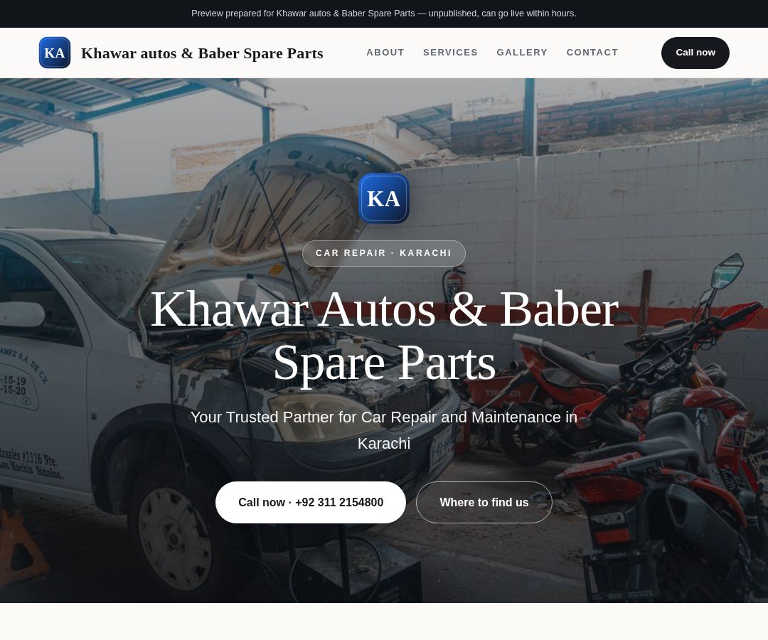 Khawar autos & Baber Spare Parts