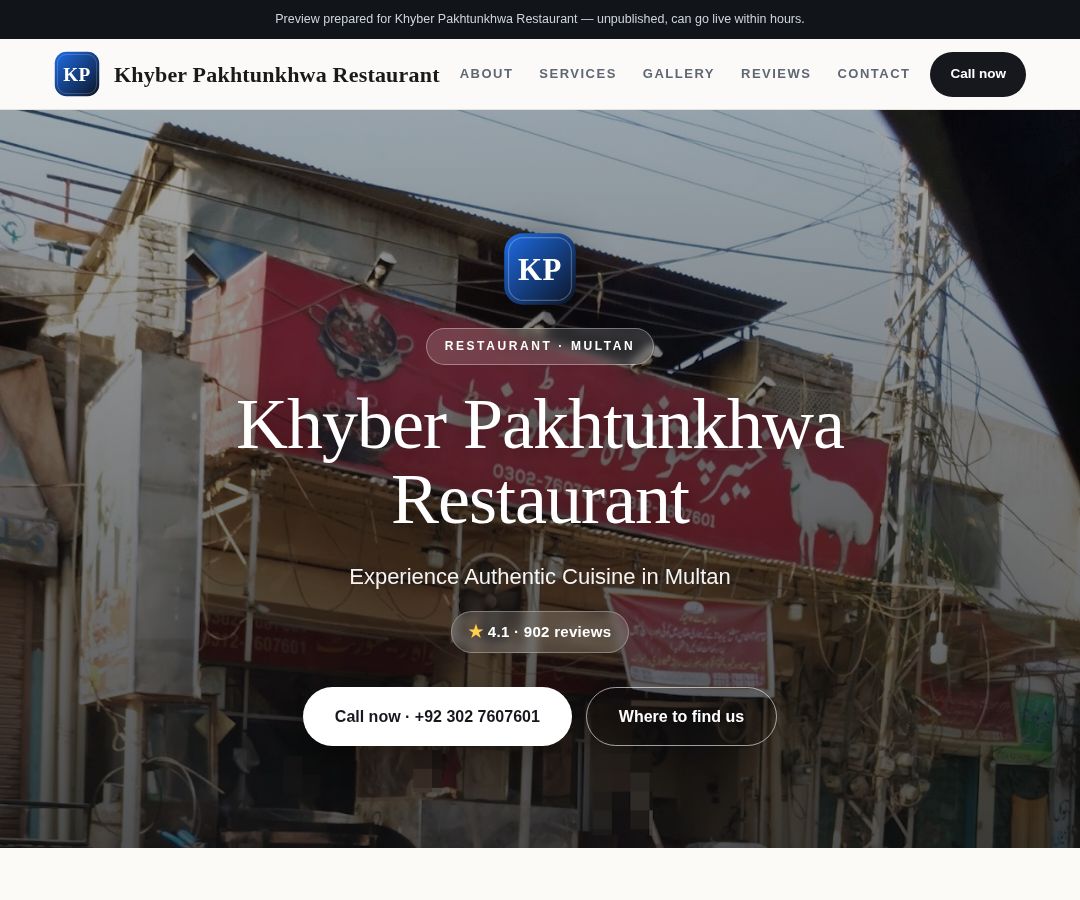 Khyber Pakhtunkhwa Restaurant