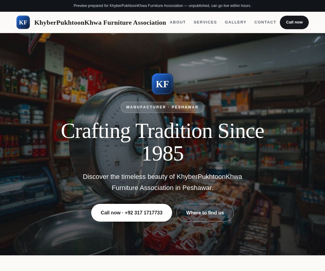 KhyberPukhtoonKhwa Furniture Association