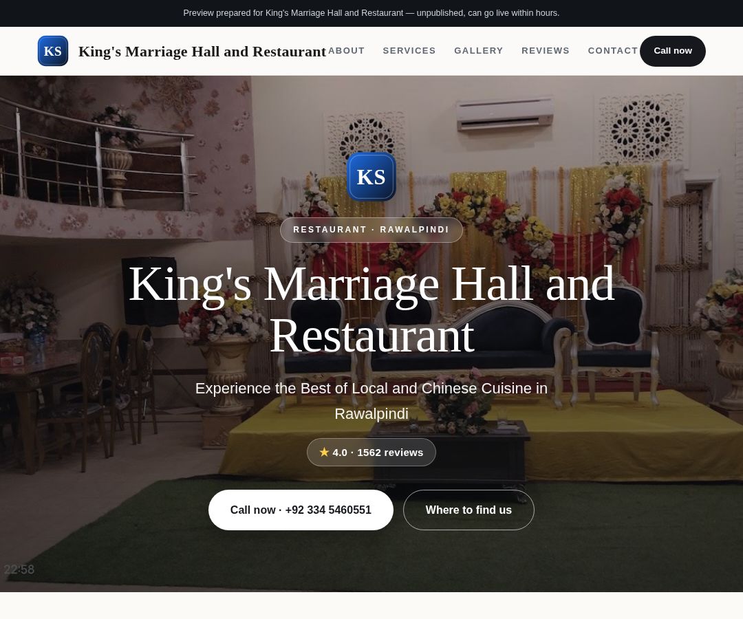 King's Marriage Hall and Restaurant