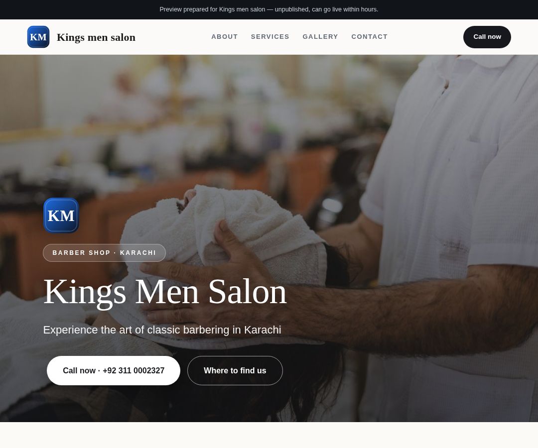 Kings men salon