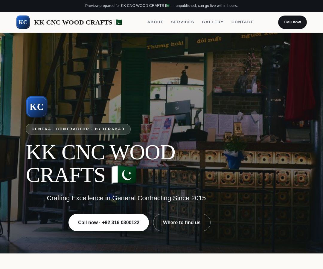 KK CNC WOOD CRAFTS 🇵🇰