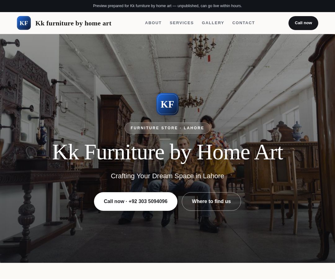 Kk furniture by home art