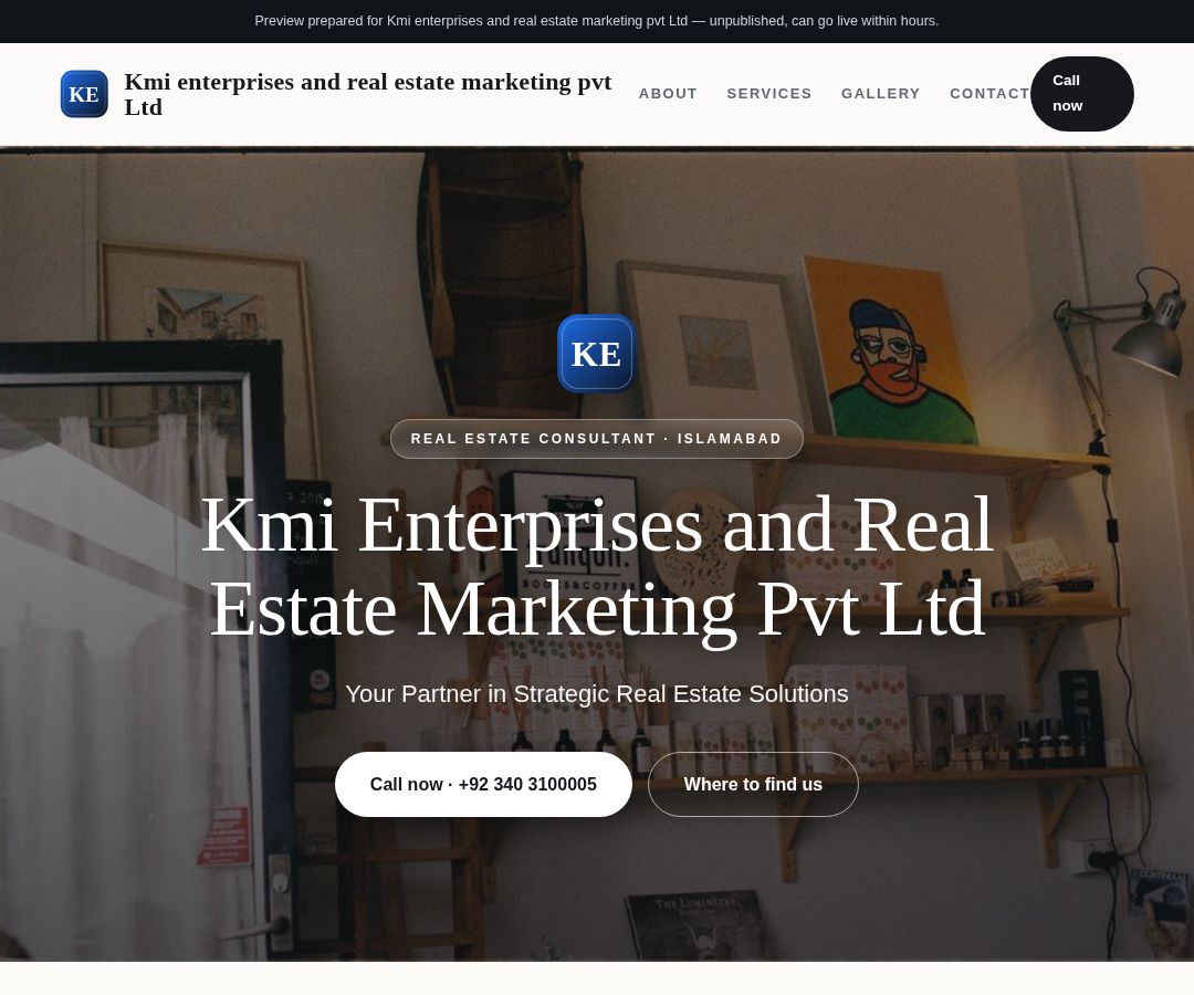 Kmi enterprises and real estate marketing pvt Ltd