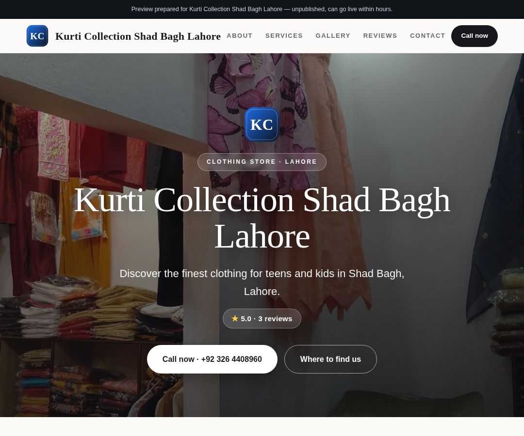 Kurti Collection Shad Bagh Lahore