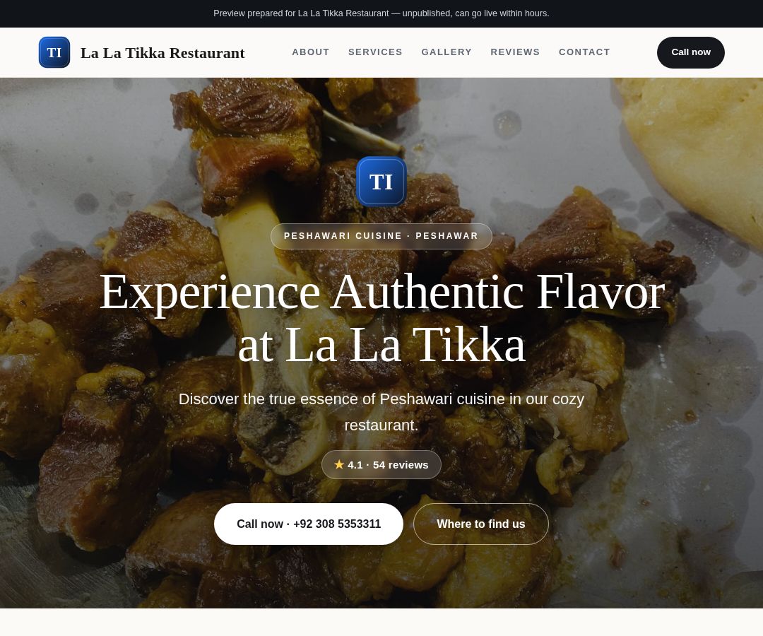 La La Tikka Restaurant