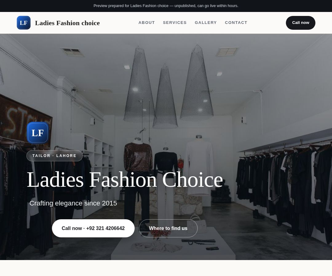 Ladies Fashion choice