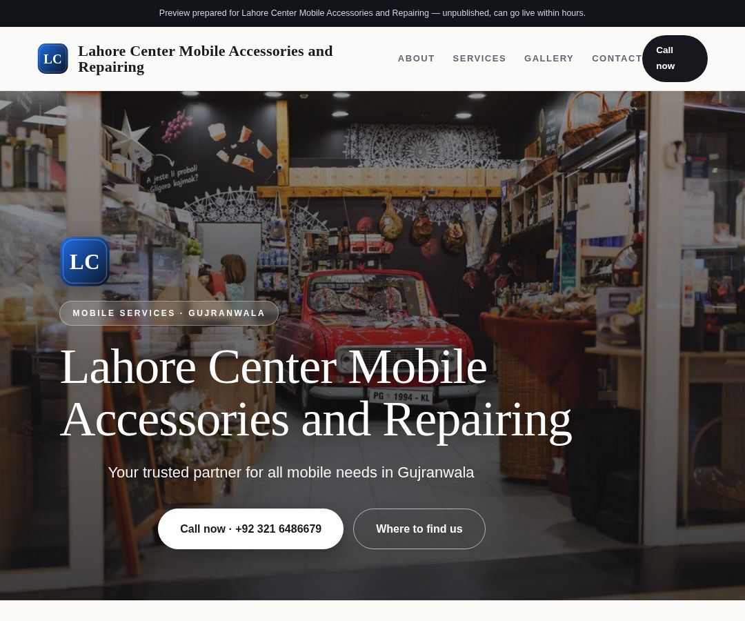 Lahore Center Mobile Accessories and Repairing