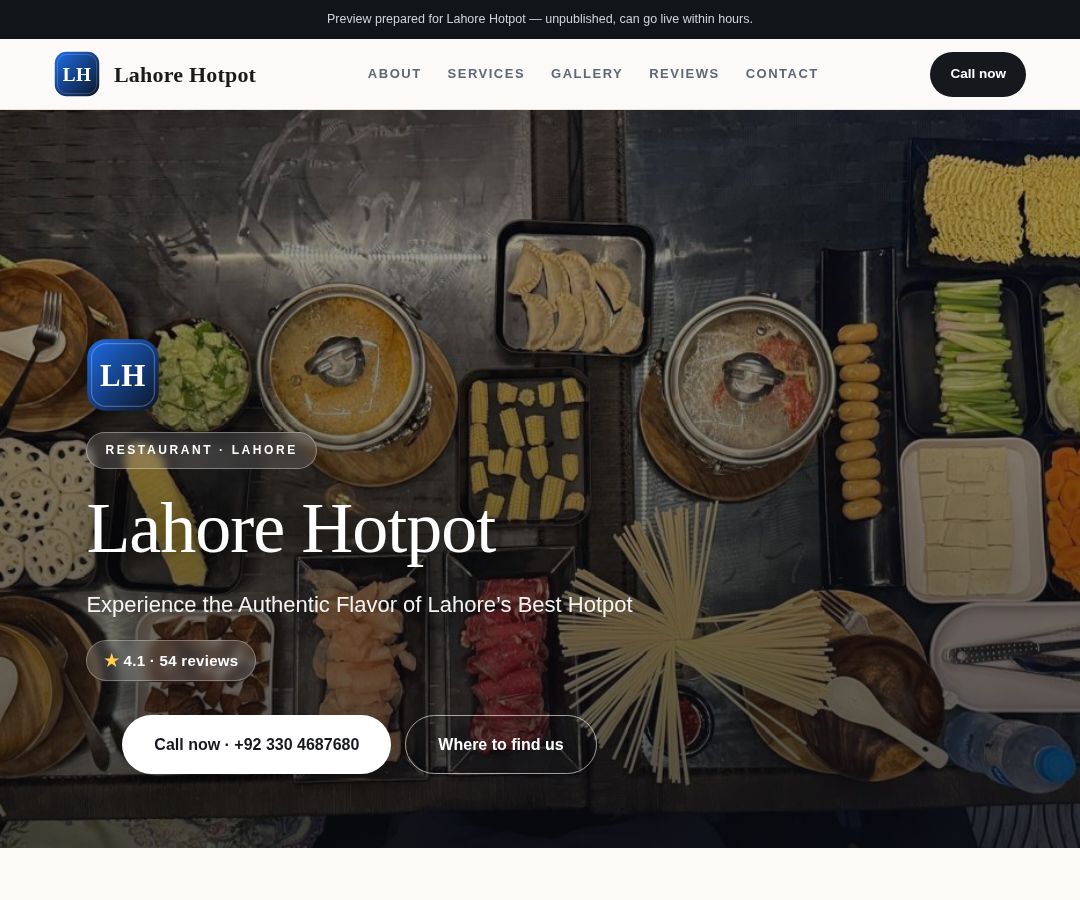Lahore Hotpot