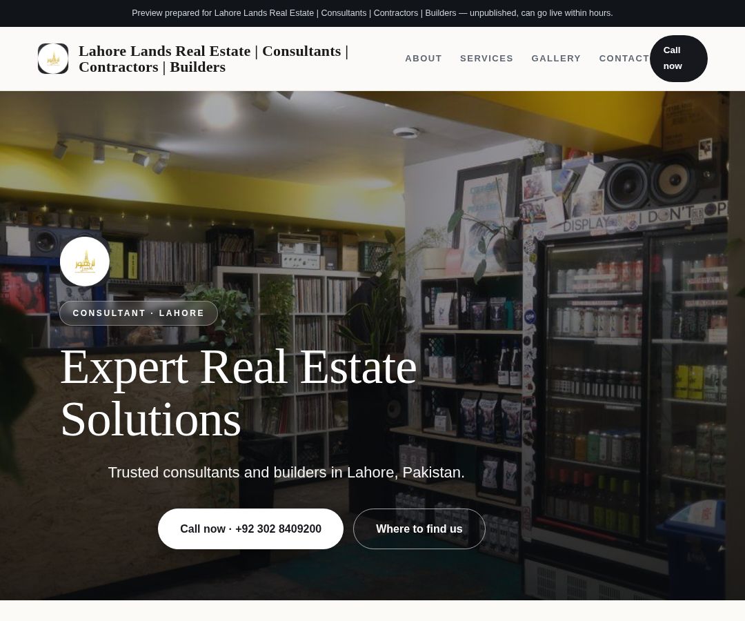 Lahore Lands Real Estate | Consultants | Contractors | Builders