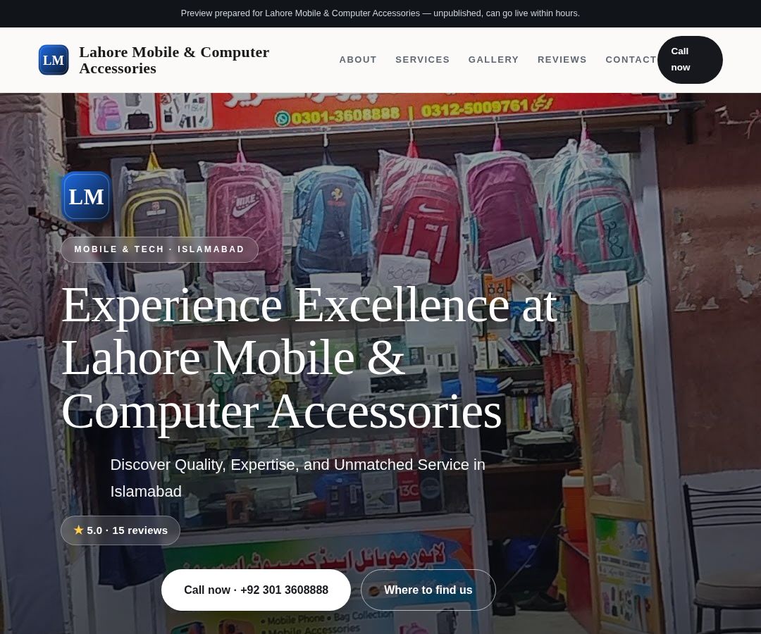 Lahore Mobile & Computer Accessories