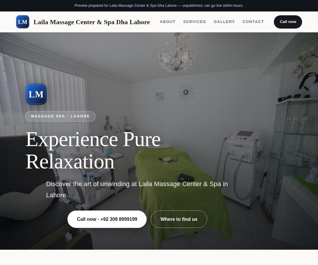 Laila Massage Center & Spa Dha Lahore