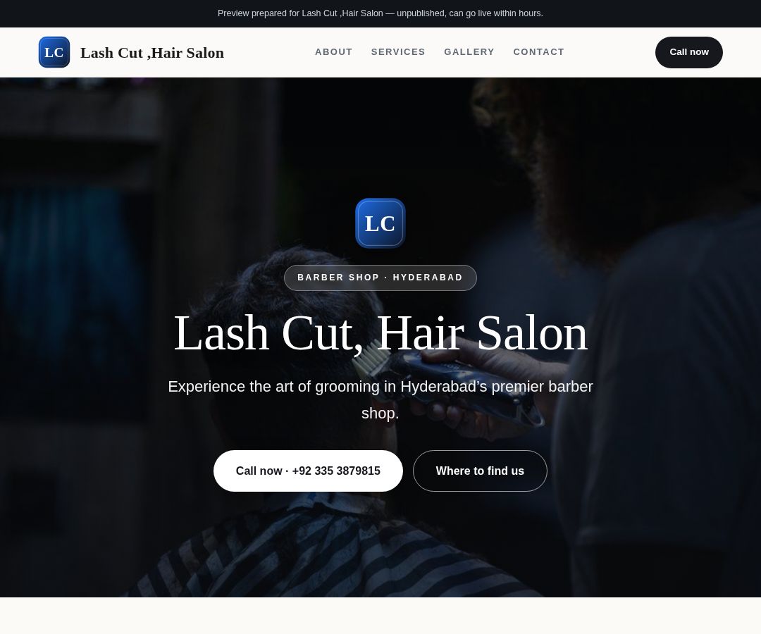 Lash Cut ,Hair Salon