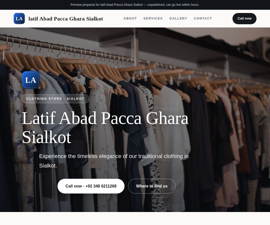 latif Abad Pacca Ghara Sialkot
