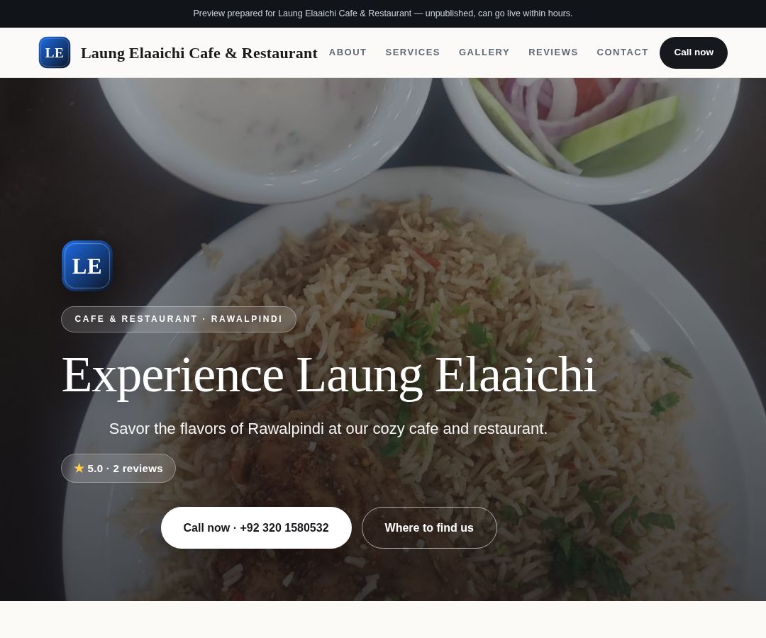 Laung Elaaichi Cafe & Restaurant