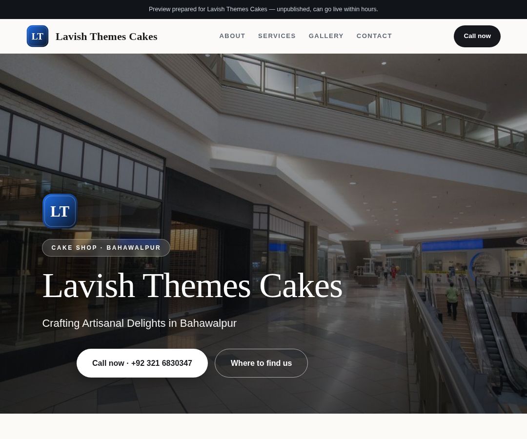 Lavish Themes Cakes
