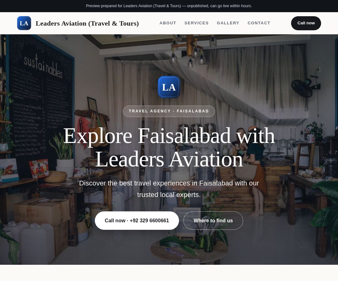 Leaders Aviation (Travel & Tours)