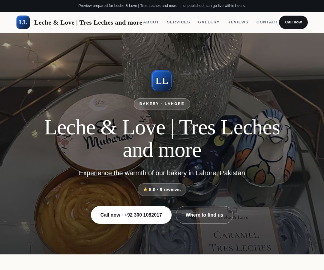 Leche & Love | Tres Leches and more