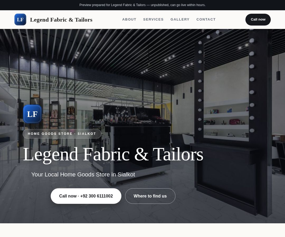 Legend Fabric & Tailors