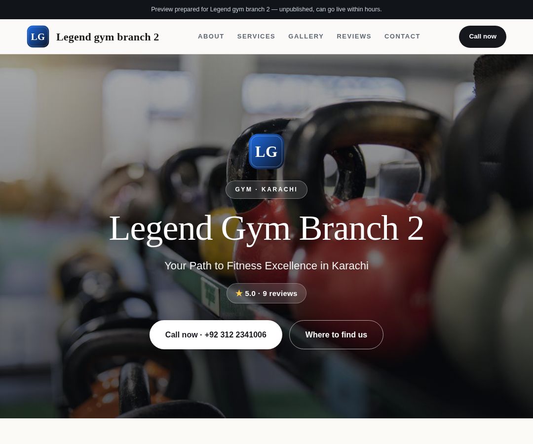 Legend gym branch 2