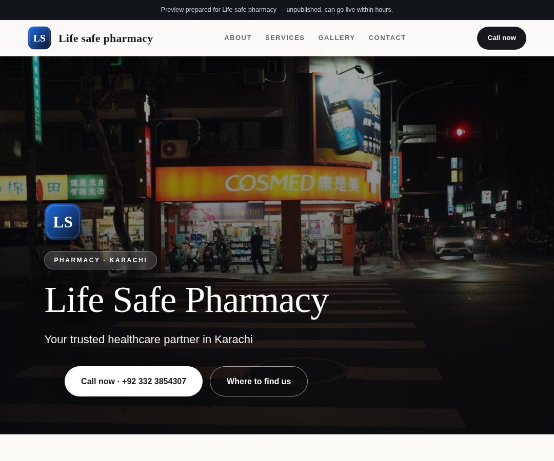 Life safe pharmacy