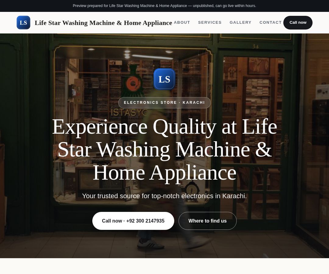 Life Star Washing Machine & Home Appliance