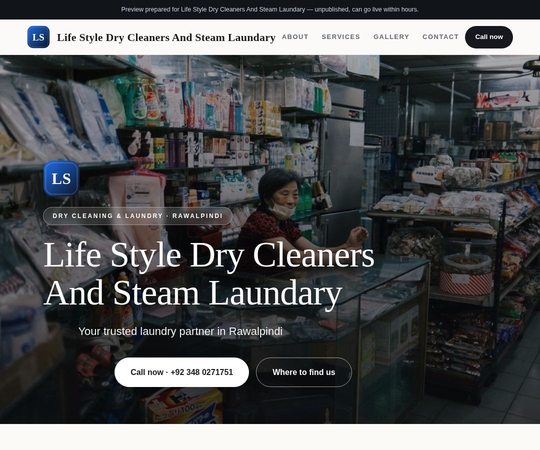 Life Style Dry Cleaners And Steam Laundary