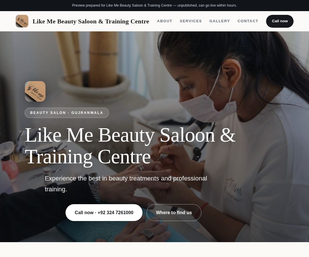 Like Me Beauty Saloon & Training Centre