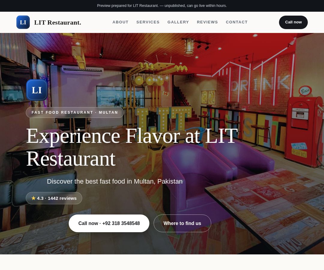 LIT Restaurant.