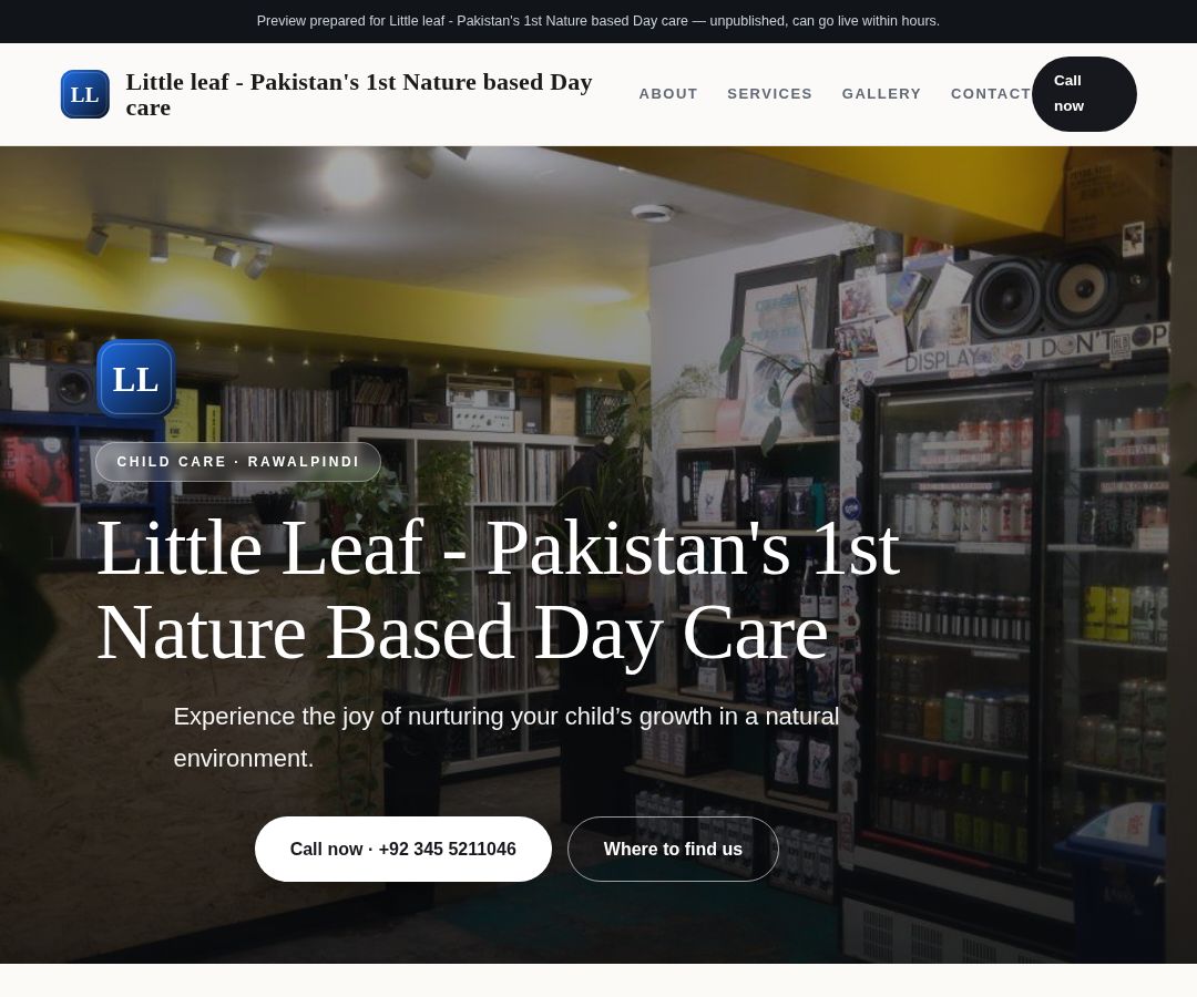 Little leaf - Pakistan's 1st Nature based Day care